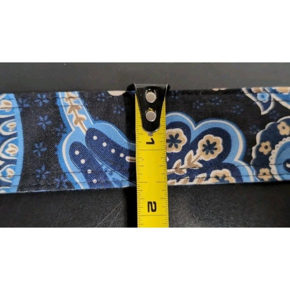 VERA BRADLEY BELT 44.5” LENGTH FABRIC WINDSOR AJUSTABLE REVERSABLE NAVY 2006 EUC